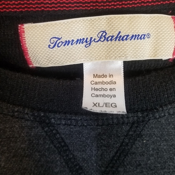 Tommy Bahama gray and black shirt - Picture 6 of 7